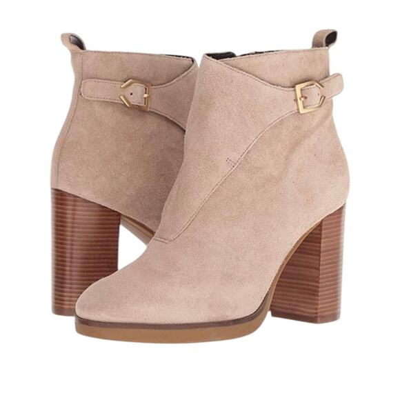 Cole Haan Harrington Grand Riding Taupe Suede Bootie Size 11 - Picture 1 of 11